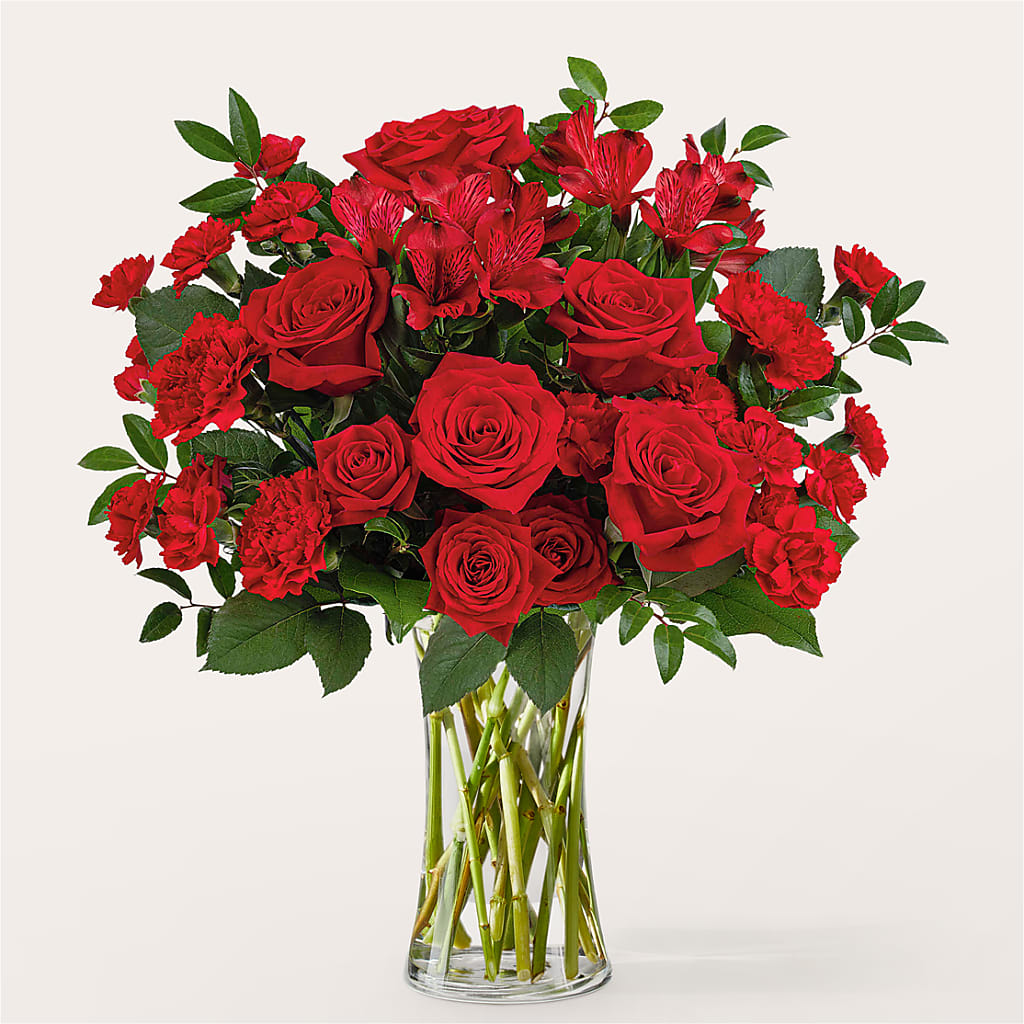 Brilliant Ruby Bouquet – Buds N Bows, North Little Rock AR