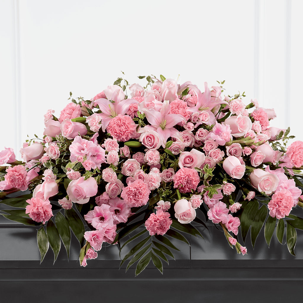Garden of Comfort Casket Spray (Standard) – Buds N Bows, North Little Rock AR