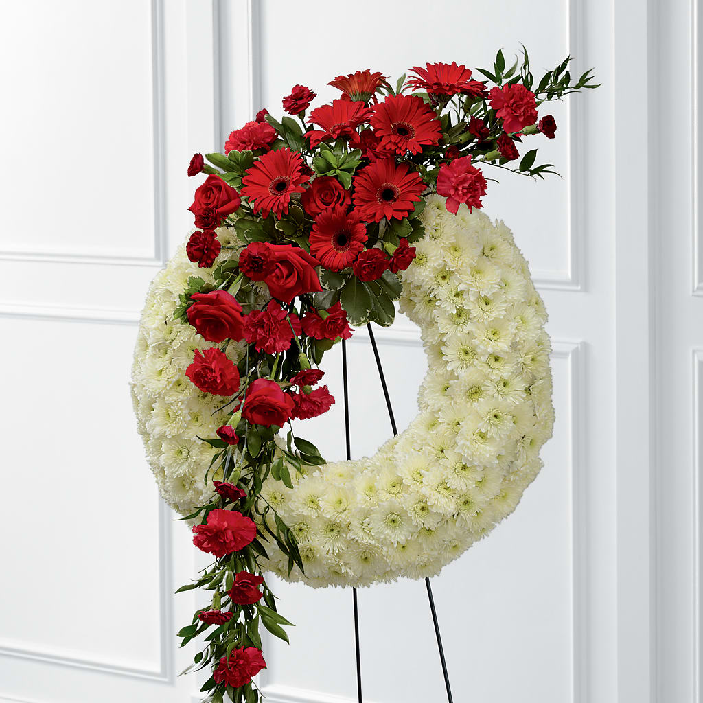 Graceful Tribute Wreath – Buds N Bows, North Little Rock AR