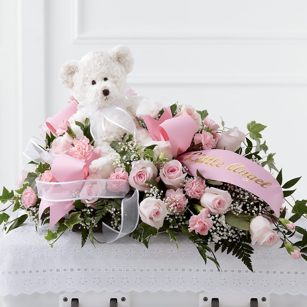 Touch of Sympathy Casket Spray – Buds N Bows, North Little Rock AR