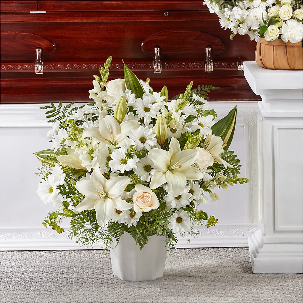 Thoughts of Tranquility Floor Basket – Buds N Bows, North Little Rock AR