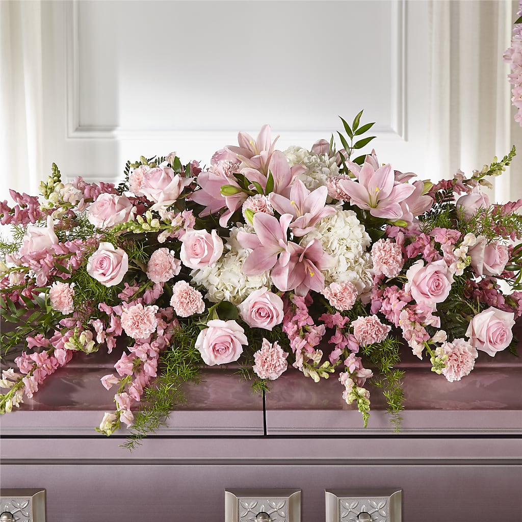 Life & Remembrance Casket Spray – Buds N Bows, North Little Rock AR