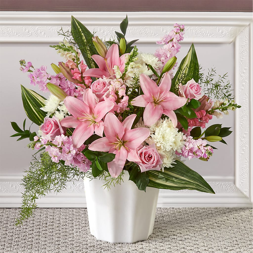 Simply Serene Floor Basket – Buds N Bows, North Little Rock AR