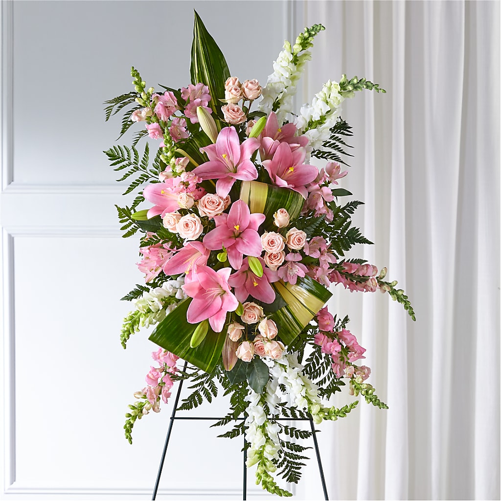 Elegant Embrace Standing Spray – Buds N Bows, North Little Rock AR