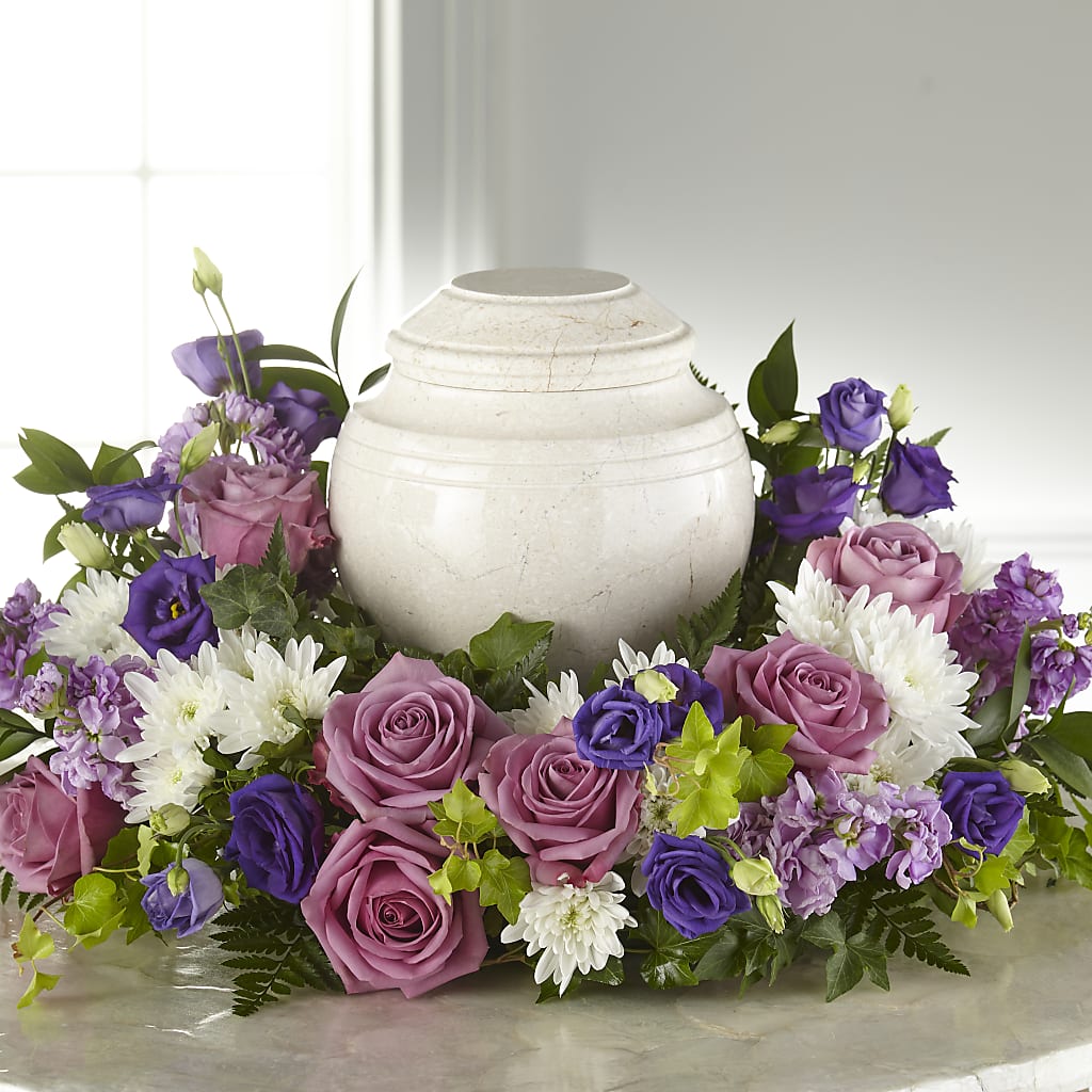 Blooming Sympathy Cremation Adornment – Buds N Bows, North Little Rock AR