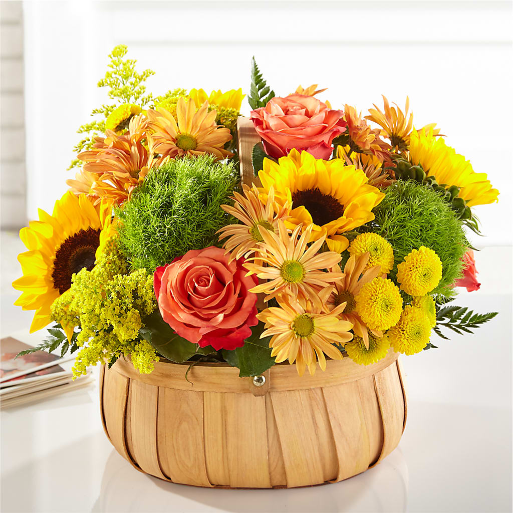 Harvest Sunflower Basket – Buds N Bows, North Little Rock AR