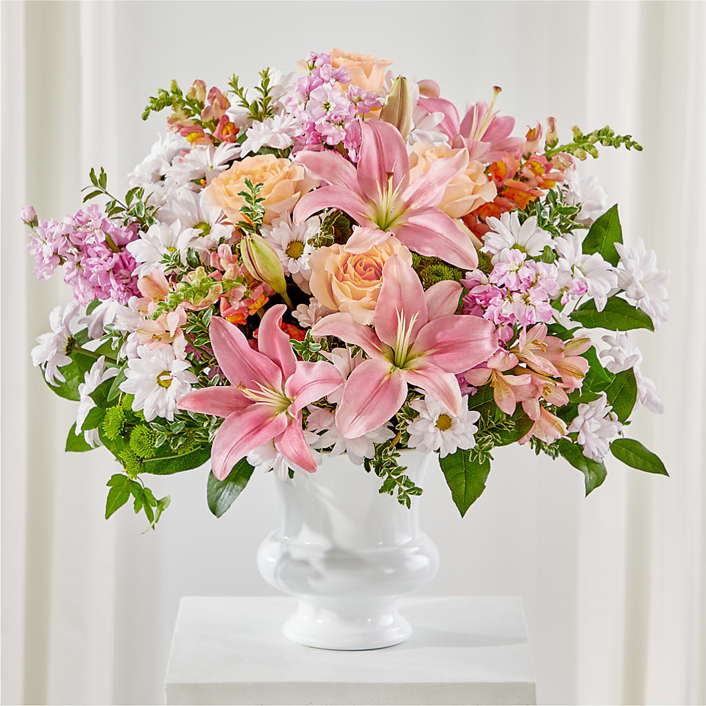 Heartfelt Gesture Urn Arrangement – Buds N Bows, North Little Rock AR