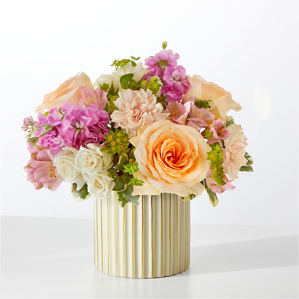 Paradise Bouquet with Ivory Vase – Buds N Bows, North Little Rock AR