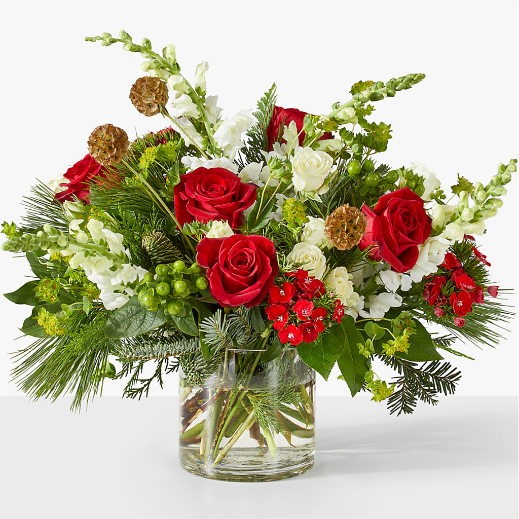 Deck the Halls Bouquet – Buds N Bows, North Little Rock AR