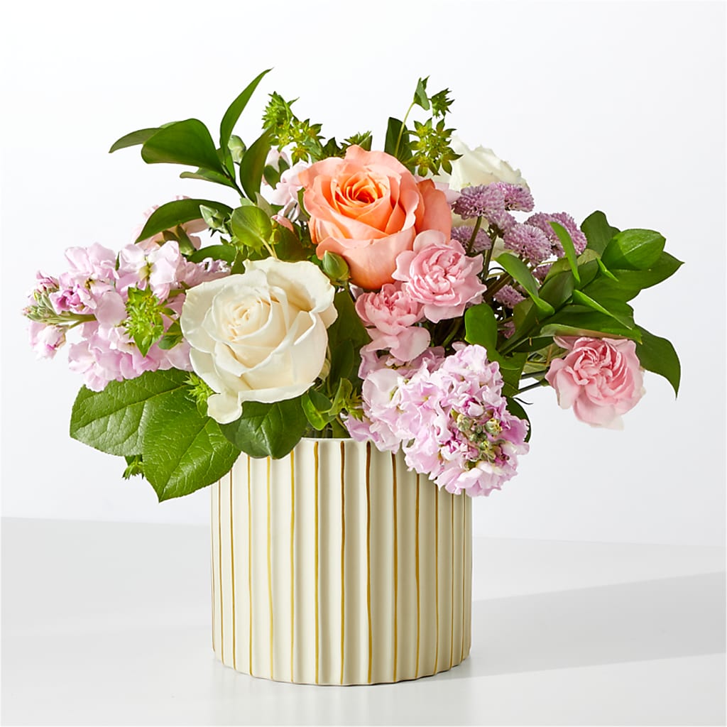 French Market Bouquet with Ivory Vase – Buds N Bows, North Little Rock AR