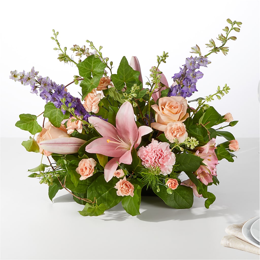 Blossom Time Centerpiece – Buds N Bows, North Little Rock AR