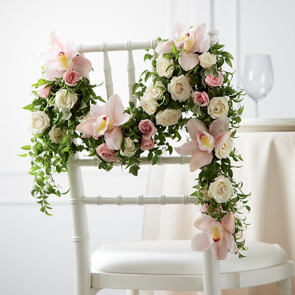 Orchid Rose Chair Décor – Buds N Bows, North Little Rock AR