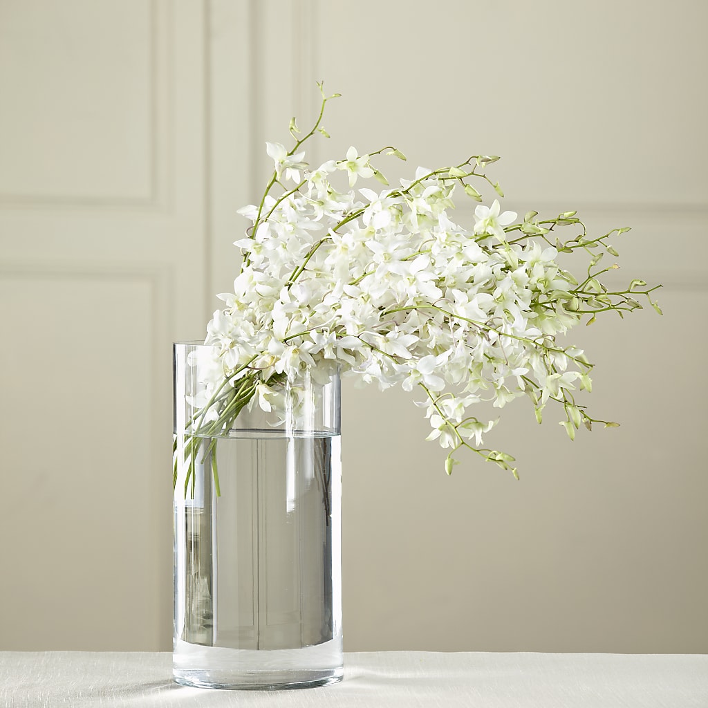 White Dendrobium Bouquet – Buds N Bows, North Little Rock AR