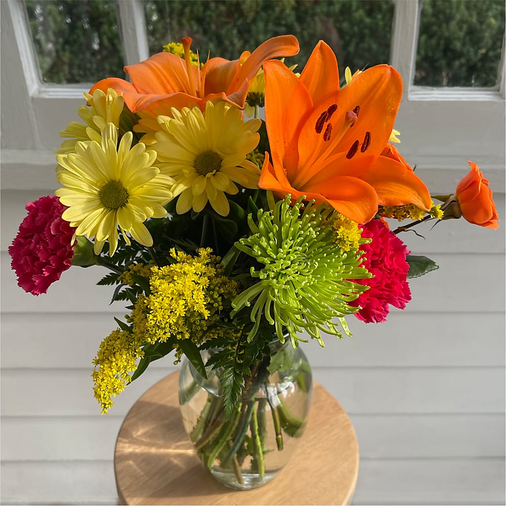 Bold & Bright – A Florist Original –  Buds N Bows, North Little Rock AR