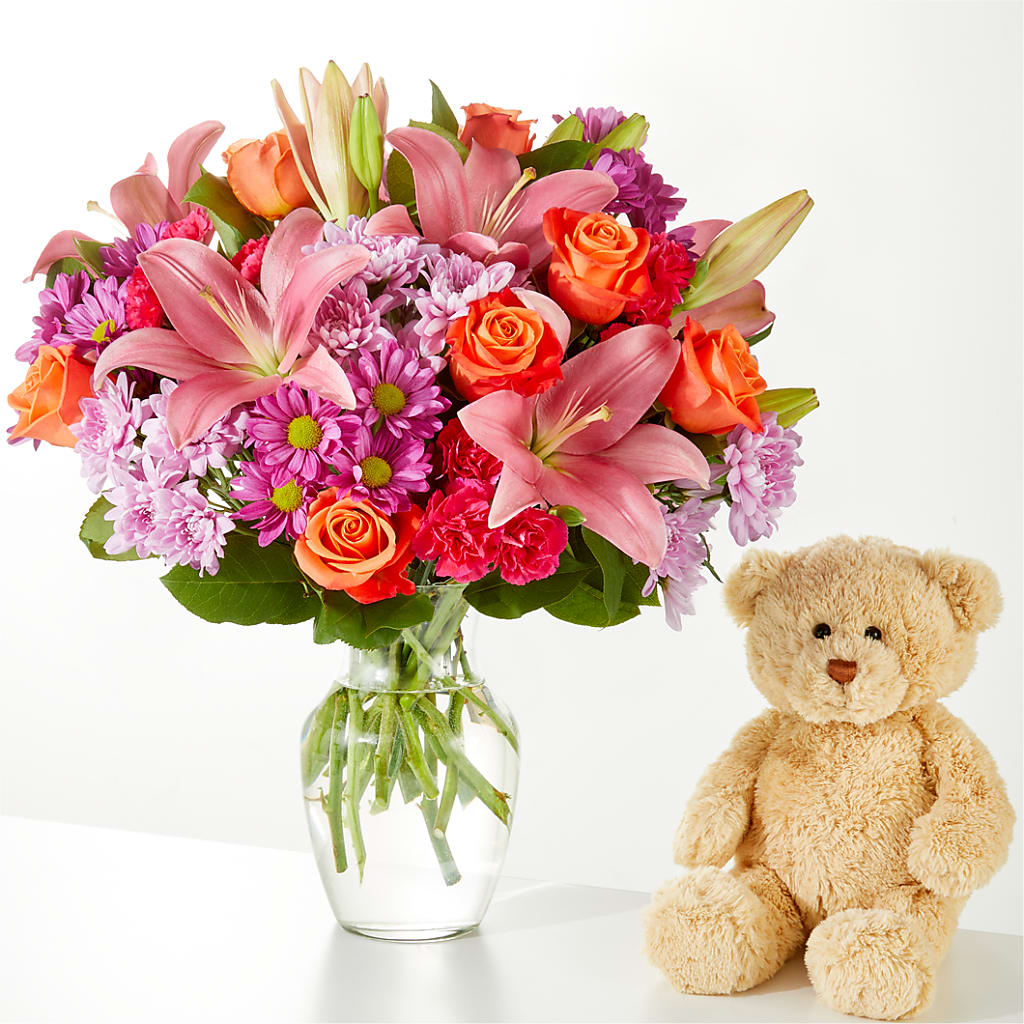 One and Only Bouquet and Bear Bundle –  Buds N Bows, North Little Rock AR