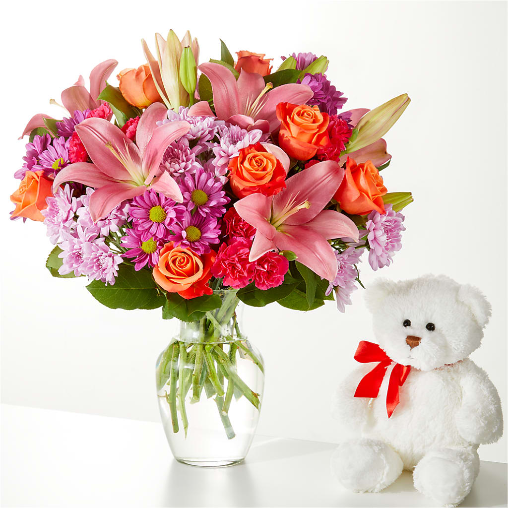 One and Only Bouquet and Bear Bundle –  Buds N Bows, North Little Rock AR