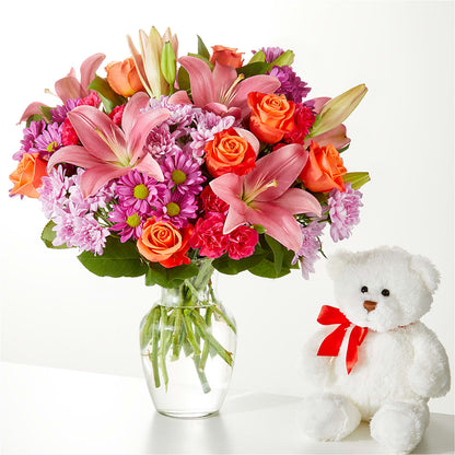 One and Only Bouquet and Bear Bundle –  Buds N Bows, North Little Rock AR