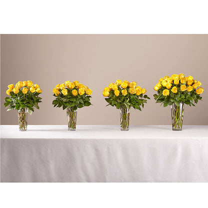 Long Stem Yellow Rose Bouquet –  Buds N Bows, North Little Rock AR