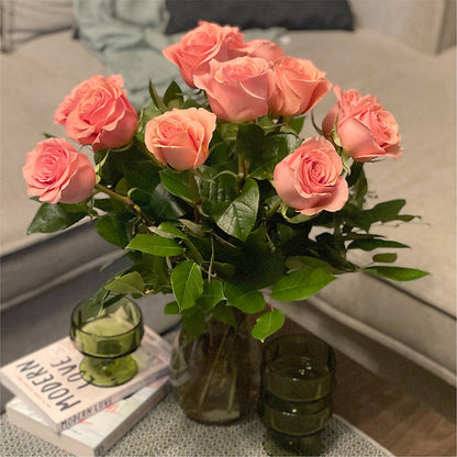 Long Stem Pink Rose Bouquet –  Buds N Bows, North Little Rock AR