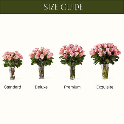 Long Stem Pink Rose Bouquet –  Buds N Bows, North Little Rock AR