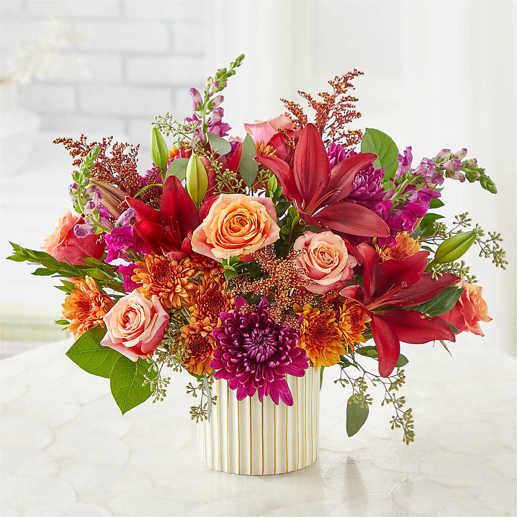 Burgundy Landscape Bouquet –  Buds N Bows, North Little Rock AR