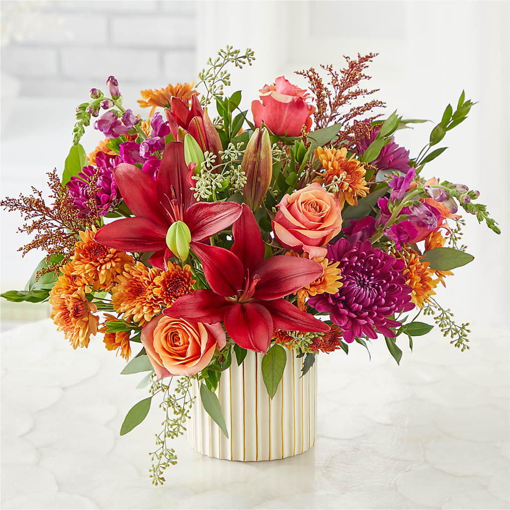 Burgundy Landscape Bouquet –  Buds N Bows, North Little Rock AR