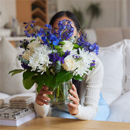 Cerulean Waves Bouquet –  Buds N Bows, North Little Rock AR