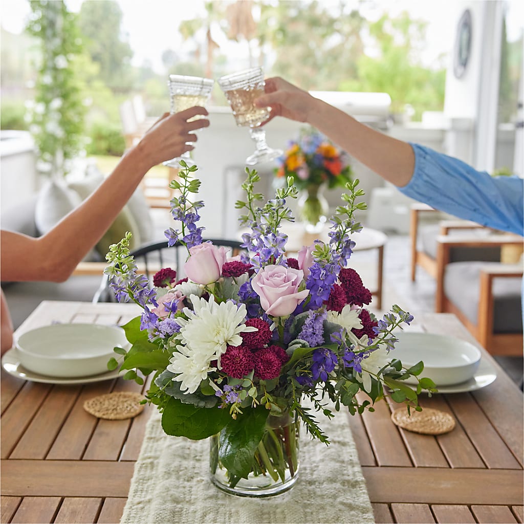 Violet Frost Bouquet –  Buds N Bows, North Little Rock AR
