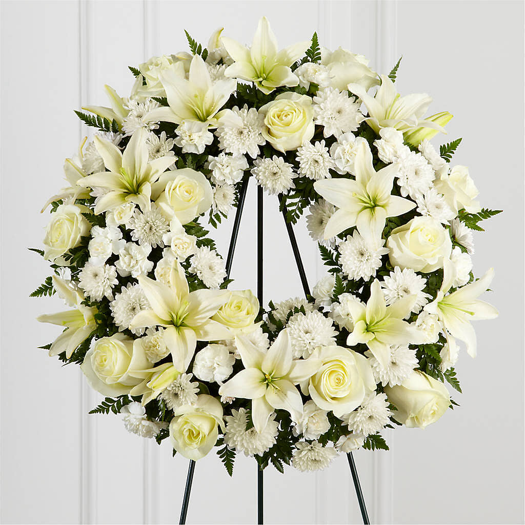 Treasured Tribute Wreath –  Buds N Bows, North Little Rock AR