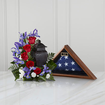 Patriotic Tribute Arrangement –  Buds N Bows, North Little Rock AR