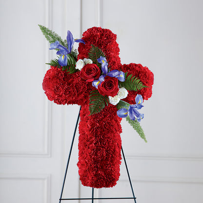 Faithful Hero Floral Cross –  Buds N Bows, North Little Rock AR