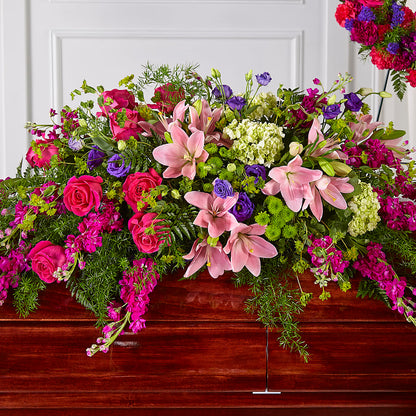 Radiant Tribute Casket Spray –  Buds N Bows, North Little Rock AR