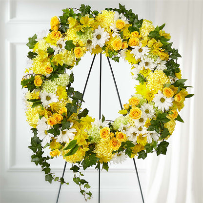 Golden Remembrance Wreath –  Buds N Bows, North Little Rock AR