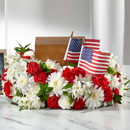 Spirit of Patriotism Cremation Adornment –  Buds N Bows, North Little Rock AR