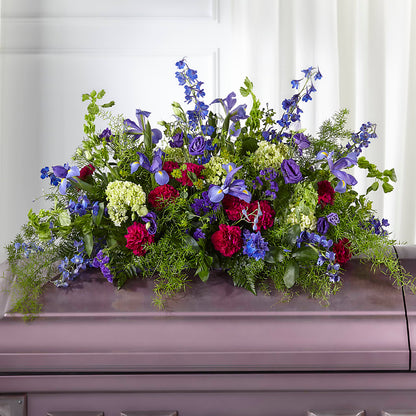 Always Treasured Casket Spray –  Buds N Bows, North Little Rock AR