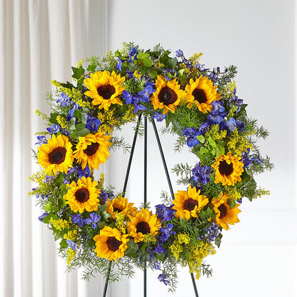 Bright Rays Wreath –  Buds N Bows, North Little Rock AR