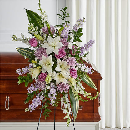 Grateful Hearts Standing Spray –  Buds N Bows, North Little Rock AR