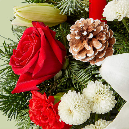 Seasonal Festivities Centerpiece –  Buds N Bows, North Little Rock AR