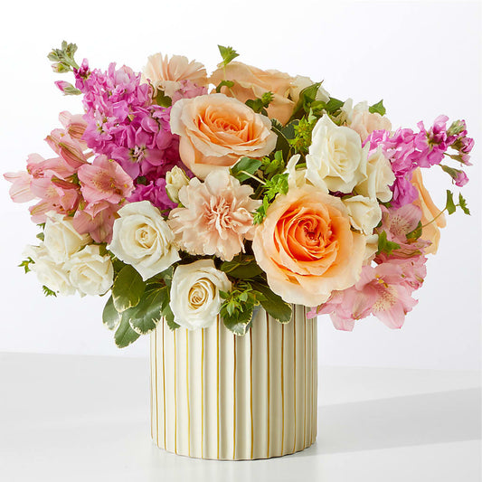 Paradise Bouquet with Ivory Vase –  Buds N Bows, North Little Rock AR