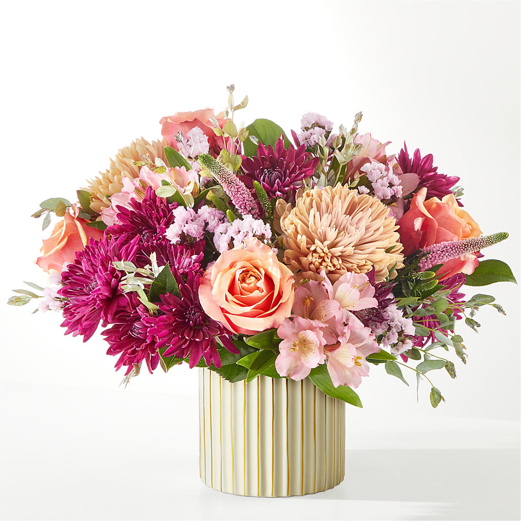 Berry Cobbler Bouquet with Ivory Vase –  Buds N Bows, North Little Rock AR