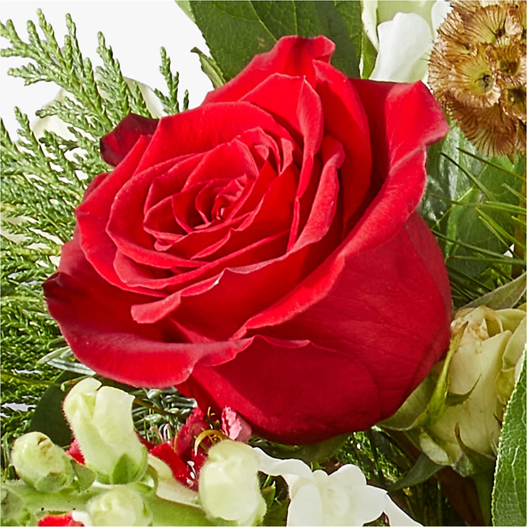 Deck the Halls Bouquet –  Buds N Bows, North Little Rock AR