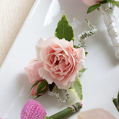 Pink Spray Rose Boutonniere –  Buds N Bows, North Little Rock AR