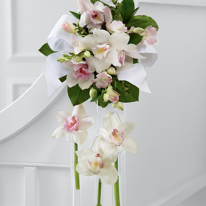 Perfect Entrance Pew Arrangement –  Buds N Bows, North Little Rock AR