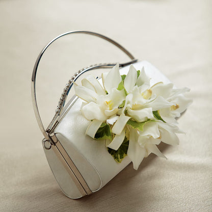 White Purse Decor –  Buds N Bows, North Little Rock AR