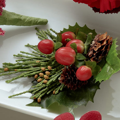 Red Berry Boutonniere –  Buds N Bows, North Little Rock AR